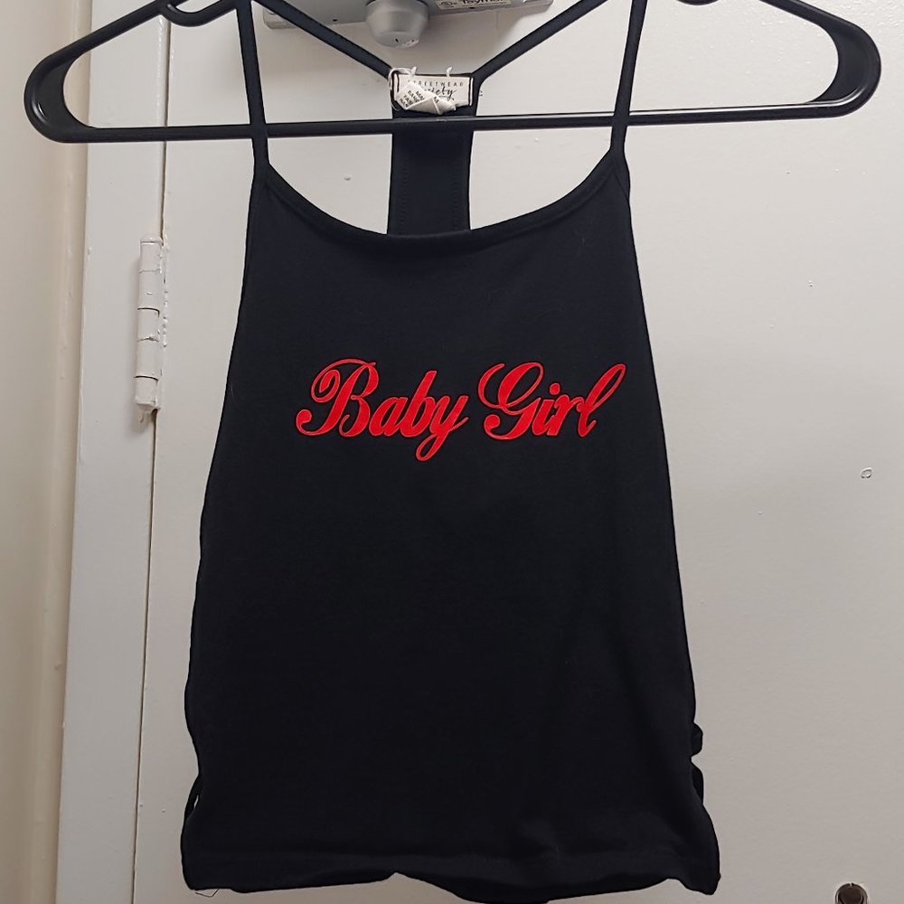 GENTLY USED, STREETWEAR SOCIETY, BABY GIRL TANK TOP, MEDIUM!!!